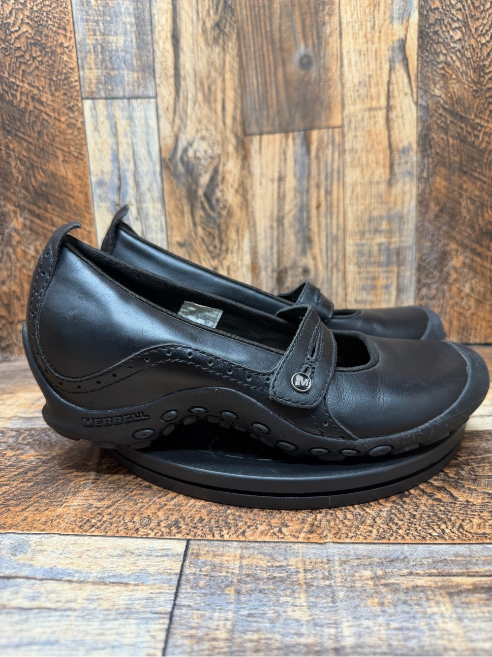 Merrell Plaza Bandeau Black Women’s Mary Jane Slip On Size US 7.5